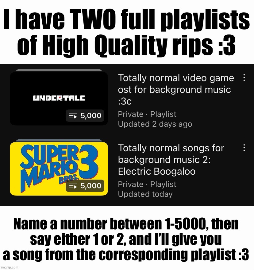 Idk I wanted to advertise it here too (NO it’s not normal video game Music) | made w/ Imgflip meme maker
