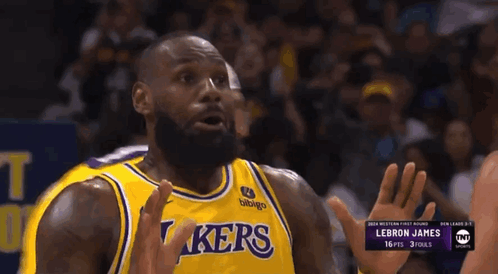 bron fake scared Blank Meme Template