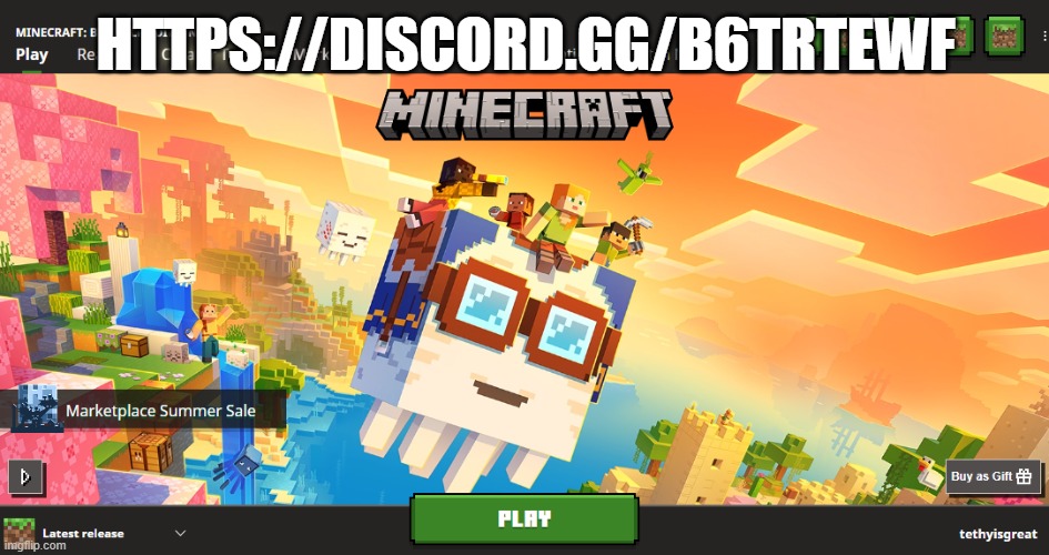 add me in minecraft | HTTPS://DISCORD.GG/B6TRTEWF | made w/ Imgflip meme maker