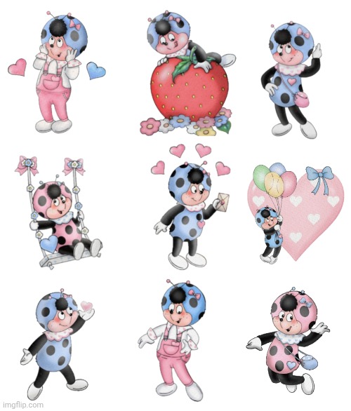 Cococinel (Cocomiel)1992: Babicinel (Babimiel) stickers | image tagged in cococinel | made w/ Imgflip meme maker