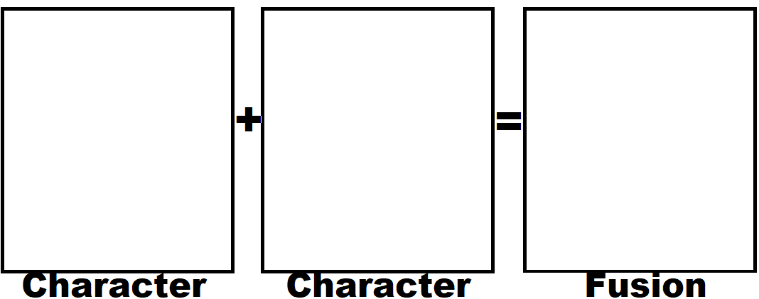 A Character Fuses With Who Blank Meme Template