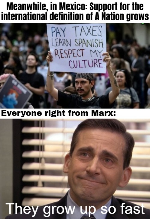 ... | image tagged in michael scott cry,immigration,irony,mexico | made w/ Imgflip meme maker