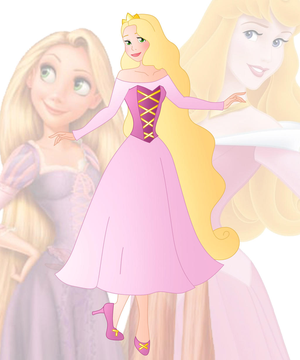Paula (Rapunzel and Aurora Fusion) Blank Meme Template