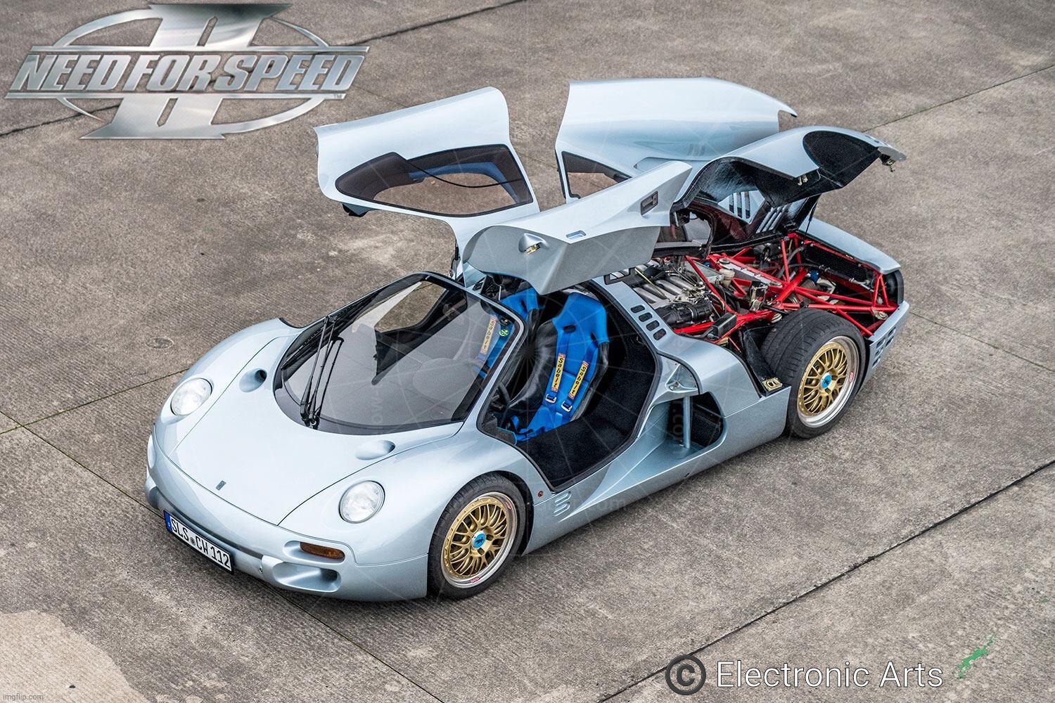 Isdera Commendatore 112I: Need For Speed II SE 1997 | ©️ Electronic Arts | image tagged in isdera commendatore 112i,need for speed | made w/ Imgflip meme maker