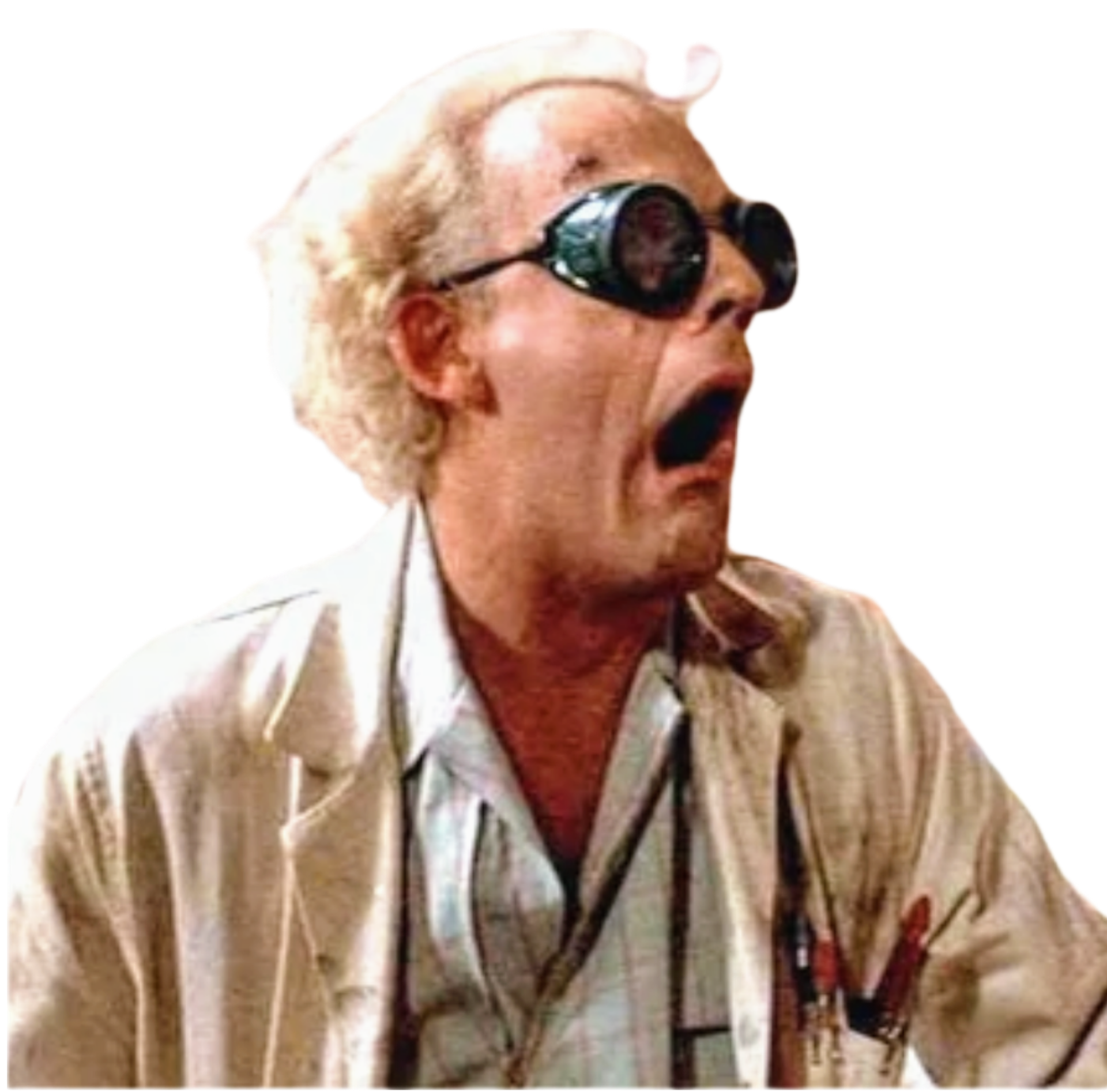 Doc Brown Blank Meme Template