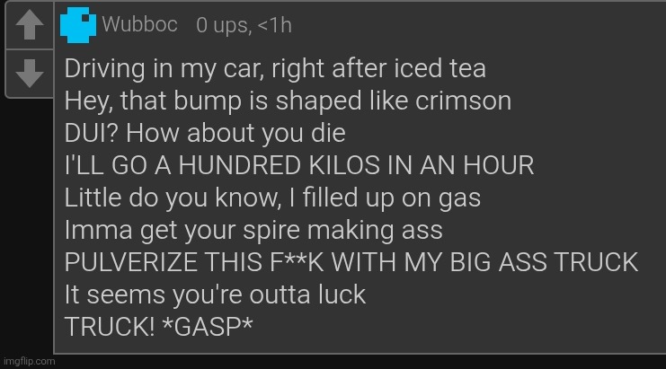 Wubboc neg-diffs the crimson | made w/ Imgflip meme maker