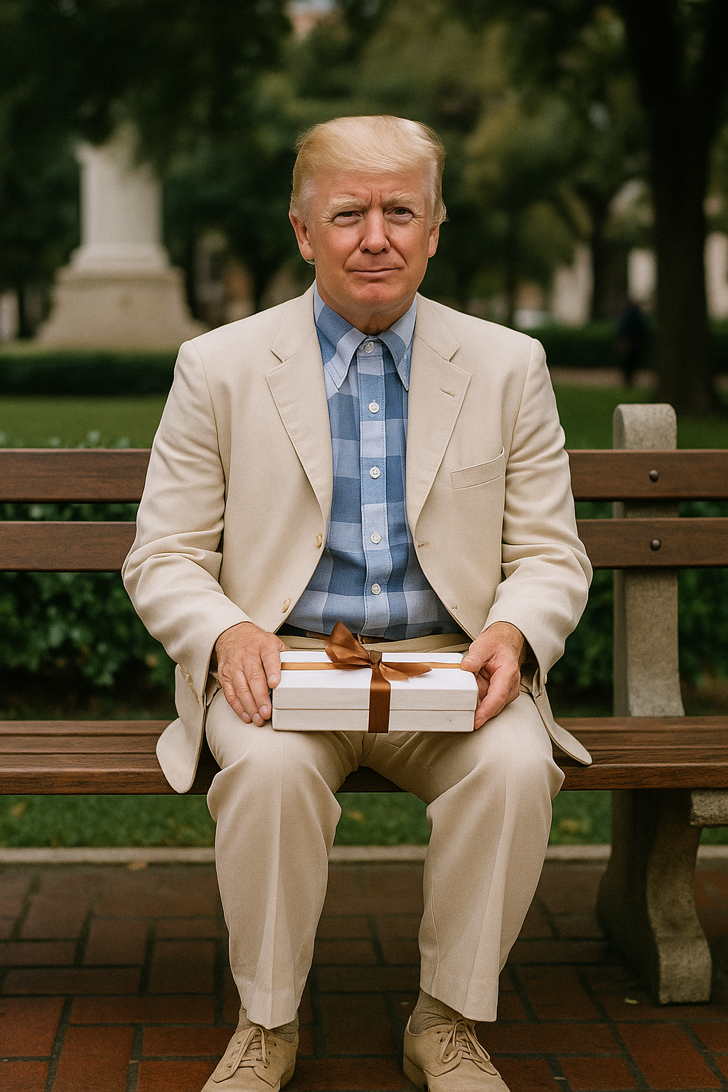 Forrest Trump or Donald Gump Blank Meme Template