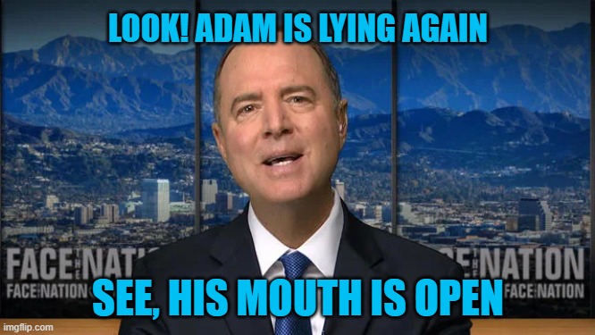 look, adam is lying again | LOOK! ADAM IS LYING AGAIN; SEE, HIS MOUTH IS OPEN | made w/ Imgflip meme maker