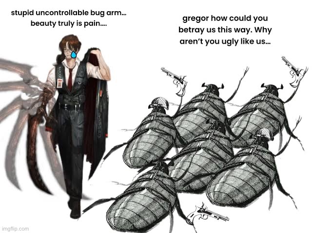 Is this the metamorphosis everyone talking about? | image tagged in you have alerted the horde,project moon,limbus company,gaming,shitpost,memes | made w/ Imgflip meme maker
