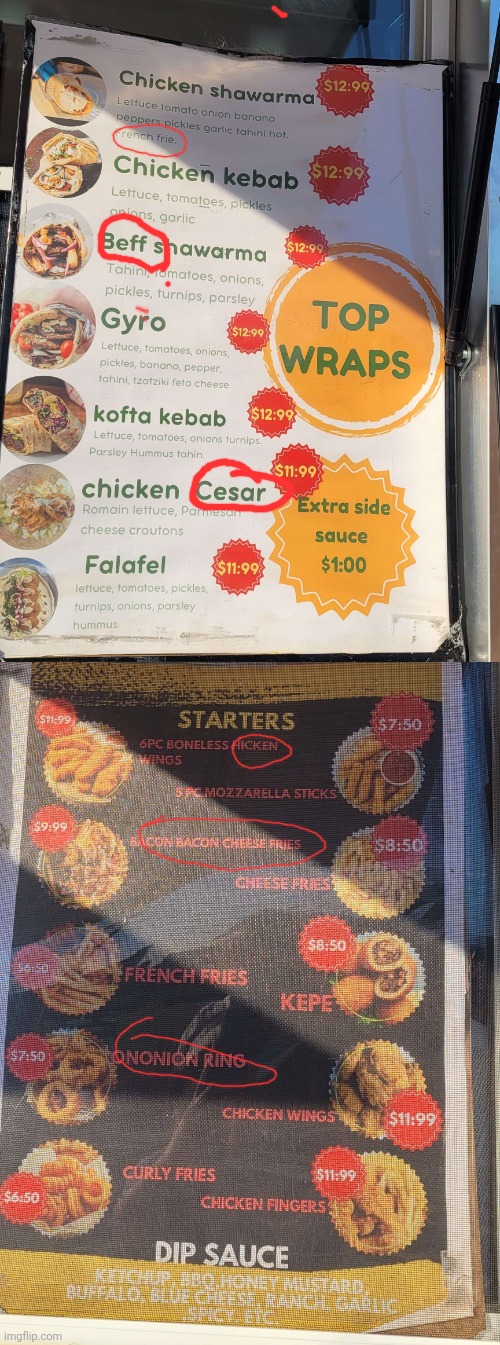 I cannot describe everything wrong with this menu | image tagged in memes,you had one job | made w/ Imgflip meme maker