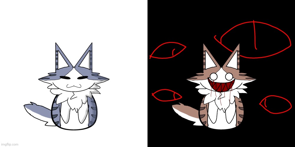 that one cat horror game (alt version) | image tagged in cats,cat,horror,possessed | made w/ Imgflip meme maker