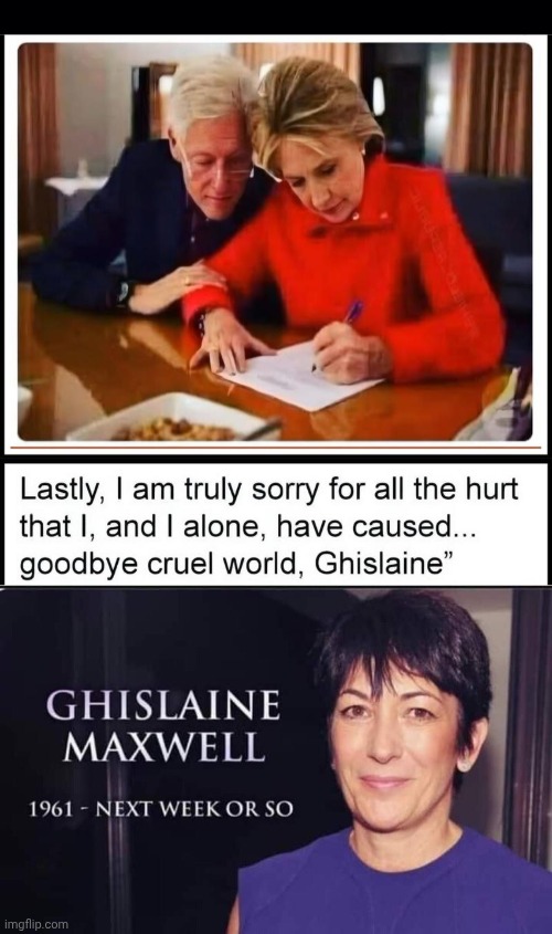 G-Maxs Hillarycide Letter | image tagged in black background,hillary clinton,suicide,maxwell | made w/ Imgflip meme maker