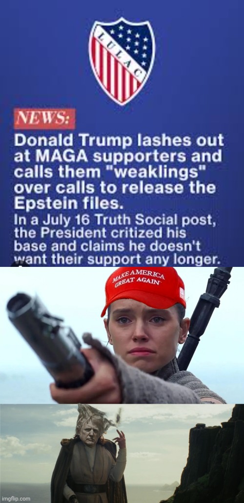 No title needed. | image tagged in star wars,trump,maga,epstein | made w/ Imgflip meme maker