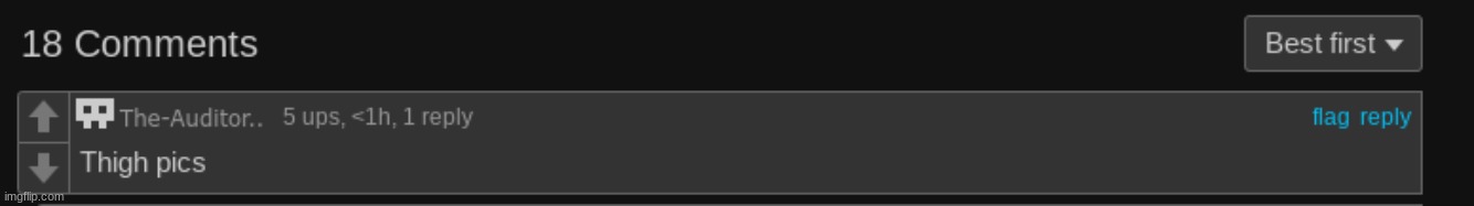 its the top comment vro | made w/ Imgflip meme maker
