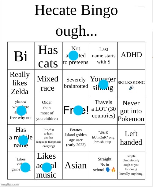 Hecate Bingo | image tagged in hecate bingo,bingo,fresh memes | made w/ Imgflip meme maker