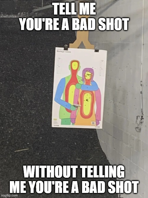 Shoot the Hostage | TELL ME YOU'RE A BAD SHOT; WITHOUT TELLING ME YOU'RE A BAD SHOT | image tagged in you had one job | made w/ Imgflip meme maker