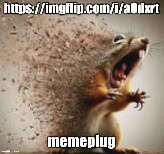 https://imgflip.com/i/a0dxrt | https://imgflip.com/i/a0dxrt; memeplug | image tagged in badass squirrel disintegrating | made w/ Imgflip meme maker