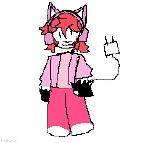 Character for a roblos game I’m making. I’m 100% redesigning her btw | made w/ Imgflip meme maker