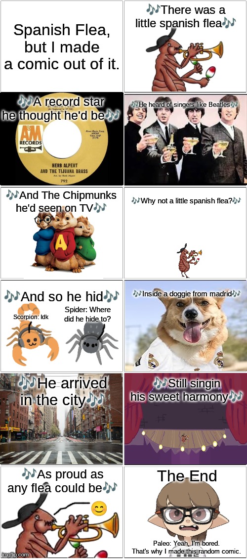 Spanish Flea.mp3 | image tagged in comic,spanish flea,paleo | made w/ Imgflip meme maker