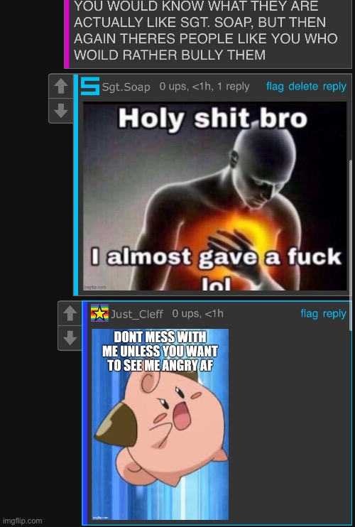 Can we admit that Cleff is a punching bag | image tagged in msmg | made w/ Imgflip meme maker