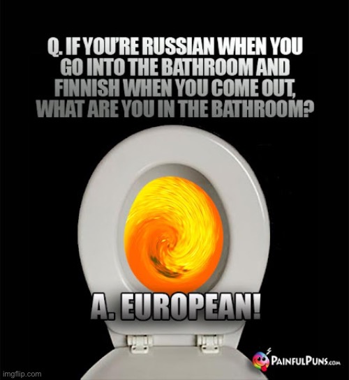 European | image tagged in bad joke,potty humor,bathroom humor,funny meme,fun | made w/ Imgflip meme maker