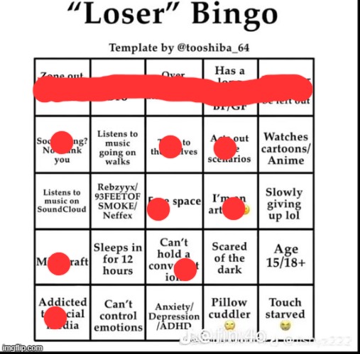 Let's go I got a bingo | image tagged in loser bingo | made w/ Imgflip meme maker