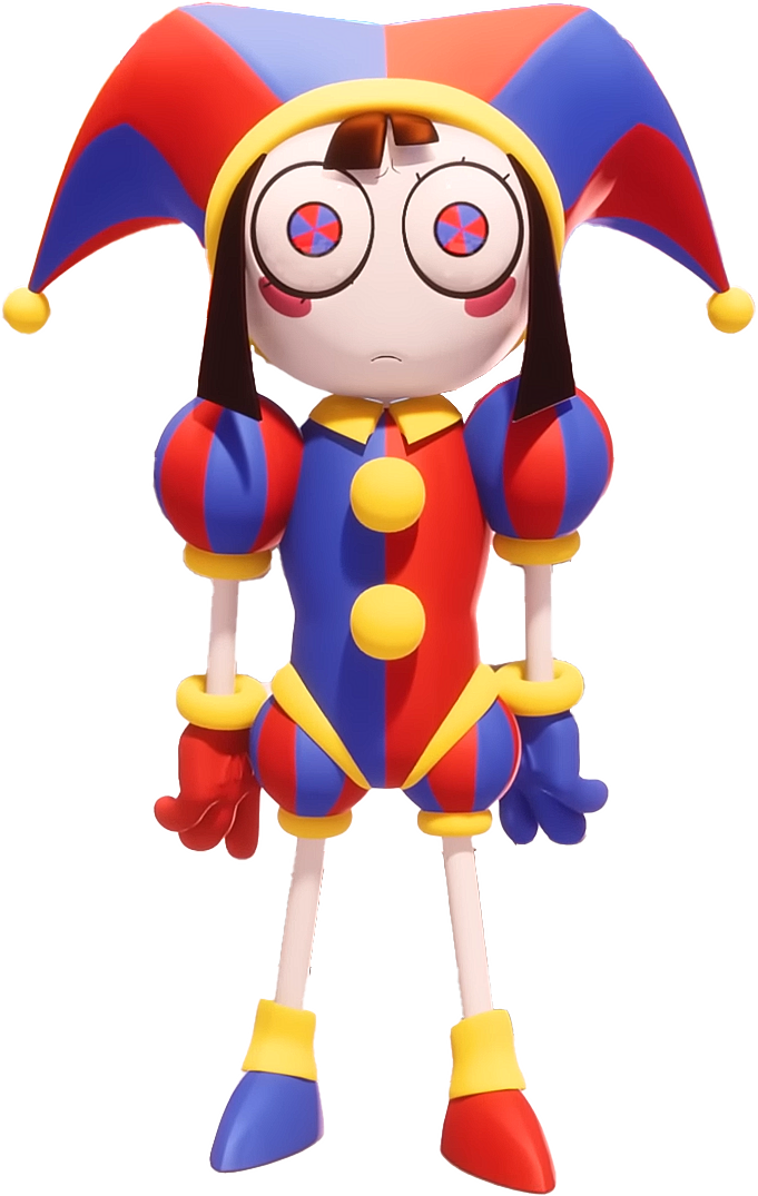 Pomni pose Blank Meme Template