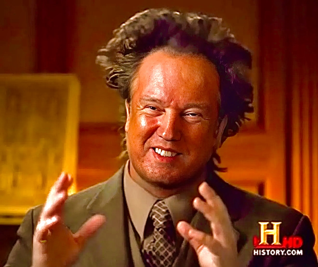 Trump ancient aliens Blank Meme Template