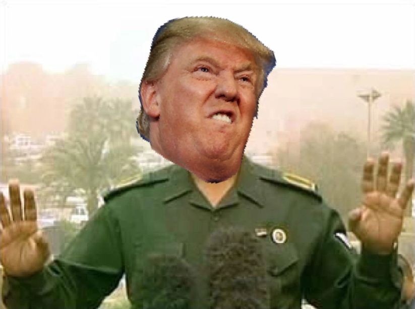 High Quality Baghdad Trump Blank Meme Template