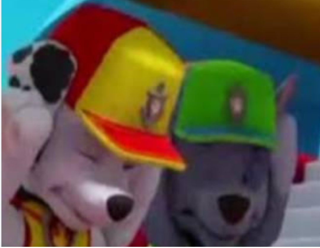 Marshall and rocky Blank Meme Template