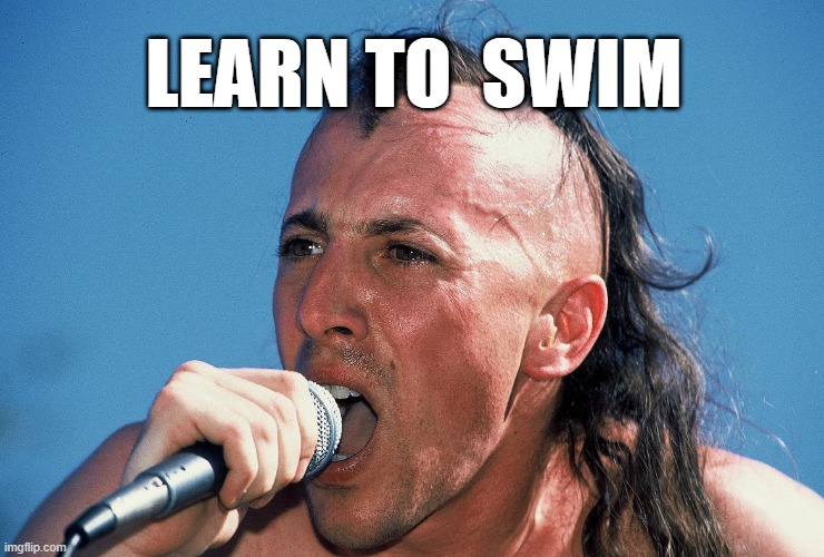 Maynard's Pic | LEARN TO  SWIM | image tagged in maynard's pic,maynard james keenan,tool,learn to swim | made w/ Imgflip meme maker