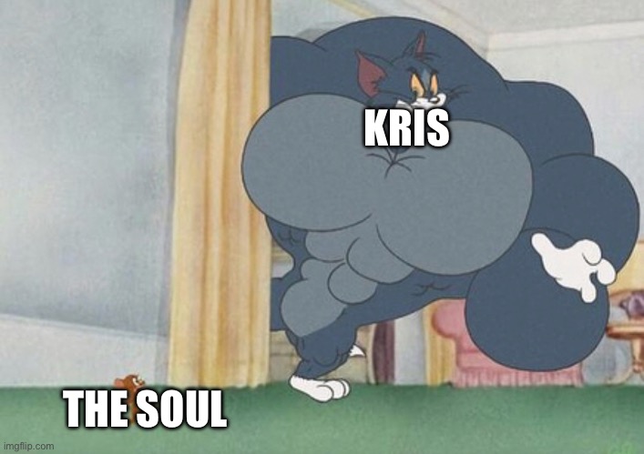 The beginning of Chapter 4: | KRIS; THE SOUL | image tagged in tom and jerry | made w/ Imgflip meme maker