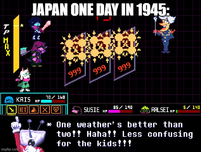 JAPAN ONE DAY IN 1945: | made w/ Imgflip meme maker