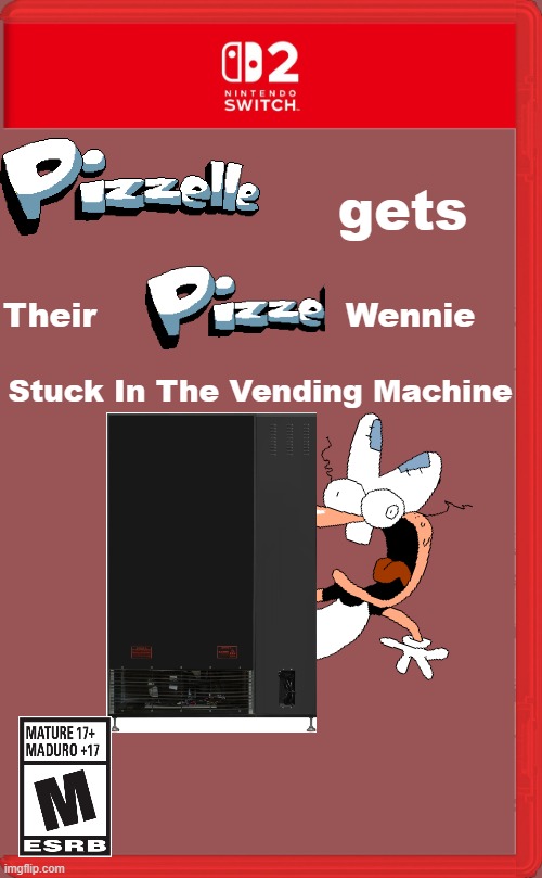 funny Nintendo switch fake game | gets; Their                       Wennie; Stuck In The Vending Machine | image tagged in nintendo switch | made w/ Imgflip meme maker