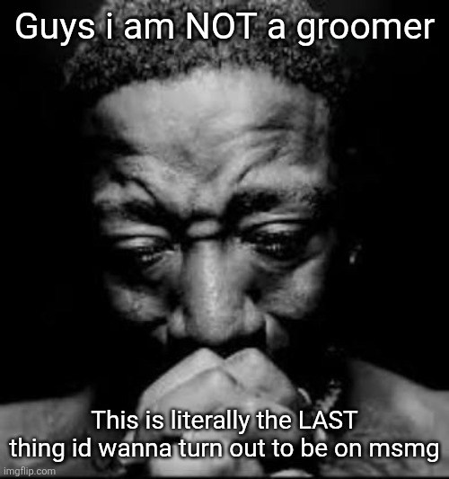 Can we not spread this shit, its not true at all | Guys i am NOT a groomer; This is literally the LAST thing id wanna turn out to be on msmg | image tagged in pluh | made w/ Imgflip meme maker