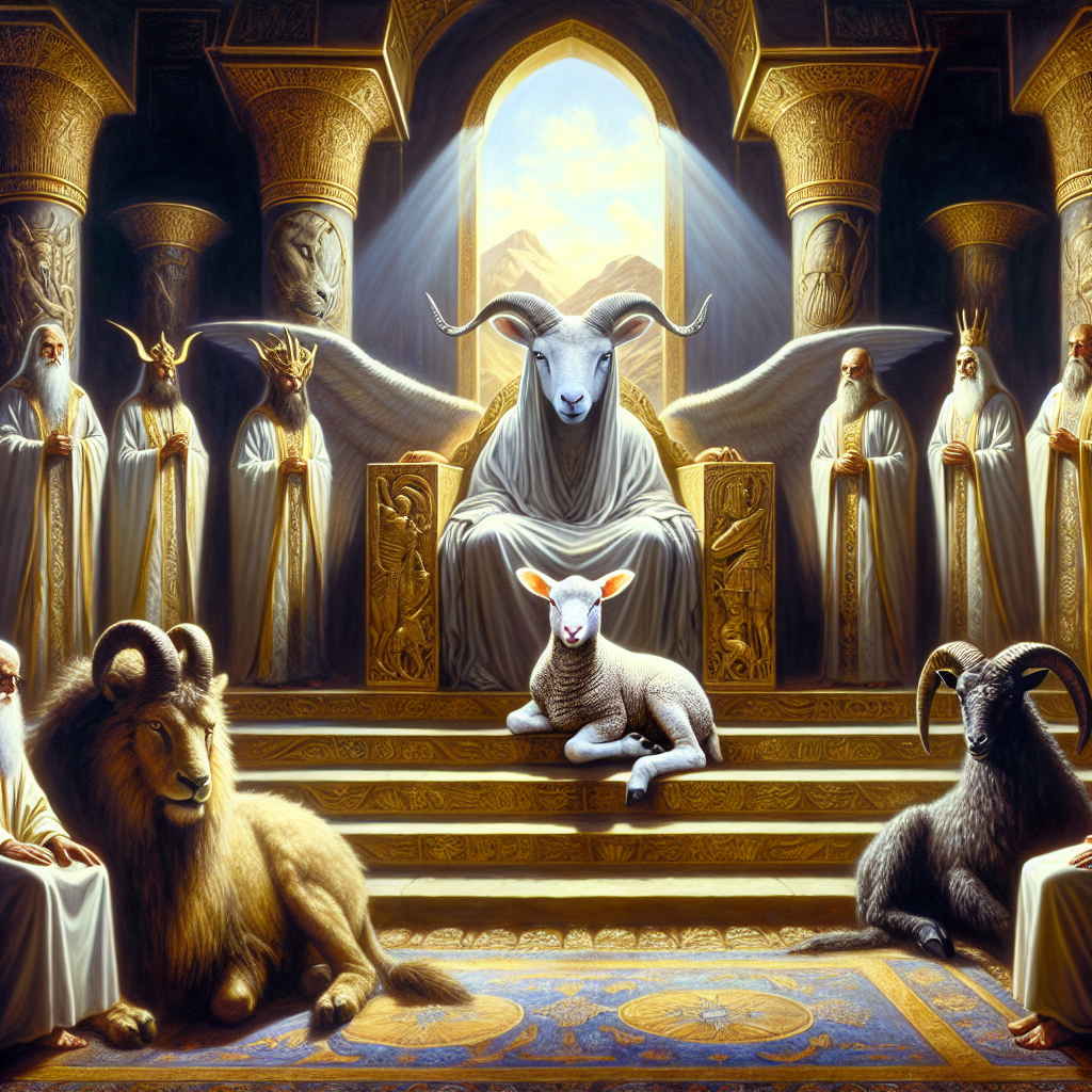 in the midst of the throne, the four beasts, in the midst of the Blank Meme Template