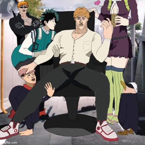 image tagged in anime,chainsaw man,denji the goat,memes,shitpost | made w/ Imgflip meme maker