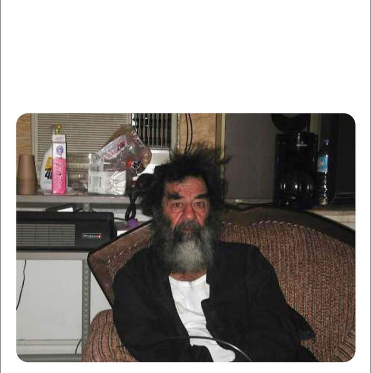 Night Shift Saddam Blank Meme Template