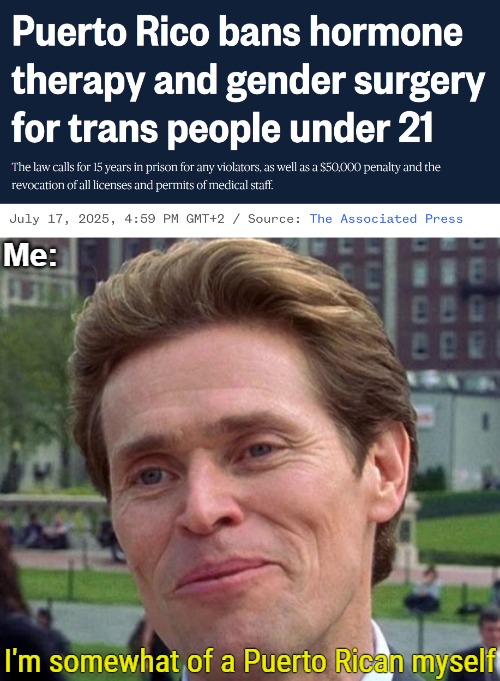 Me:; I'm somewhat of a Puerto Rican myself | image tagged in politics,you know im somewhat of a scientist myself,identity politics,puerto rico | made w/ Imgflip meme maker