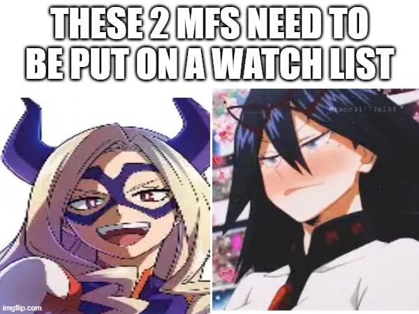 Hello 911? | THESE 2 MFS NEED TO BE PUT ON A WATCH LIST | image tagged in sus,woman,jail,watch,list | made w/ Imgflip meme maker