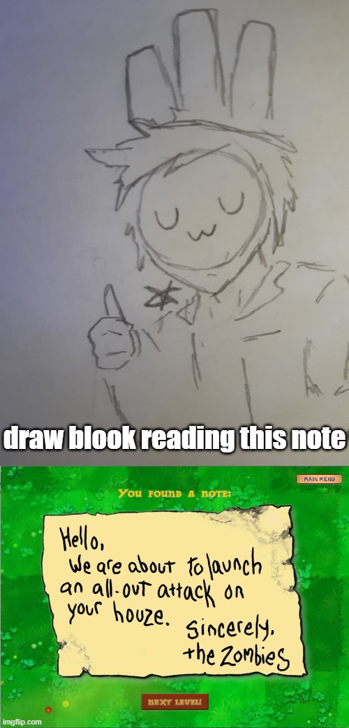 draw blook reading this note | image tagged in blook | made w/ Imgflip meme maker