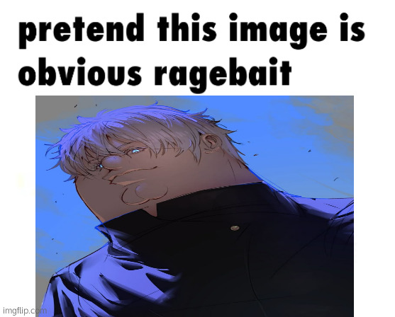 pretend this image is obvious ragebait | image tagged in pretend this image is obvious ragebait | made w/ Imgflip meme maker