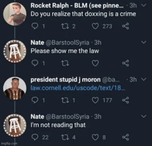 President stupid j moron | made w/ Imgflip meme maker