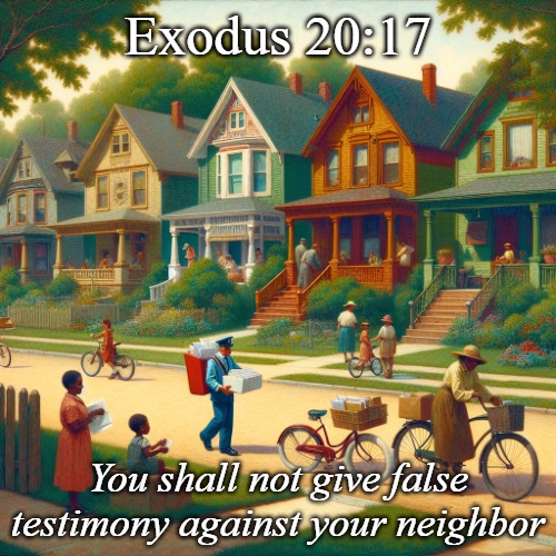 The Nineth Commandment | Exodus 20:17; You shall not give false testimony against your neighbor | image tagged in christiansonly,the ten commandments,the nineth commandment | made w/ Imgflip meme maker