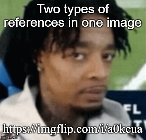 . | Two types of references in one image; https://imgflip.com/i/a0keua | made w/ Imgflip meme maker