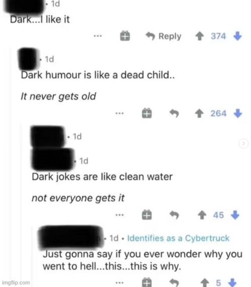 Literally dark_humour | made w/ Imgflip meme maker