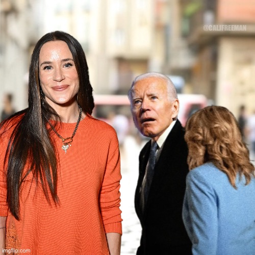 Ashley Biden… | @CALJFREEMAN | image tagged in jealous girlfriend,maga,joe biden,biden,democrats,creepy joe biden | made w/ Imgflip meme maker
