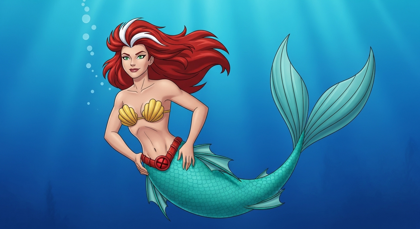 mermaid rogue Blank Meme Template