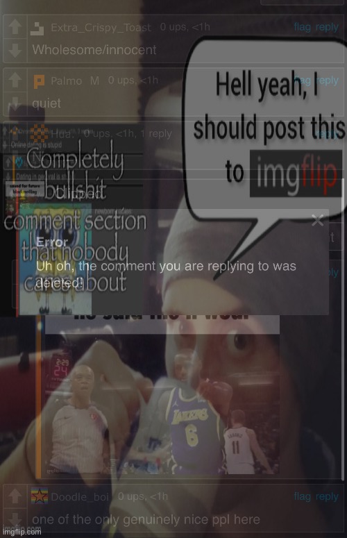 image tagged in msmg,comment section | made w/ Imgflip meme maker