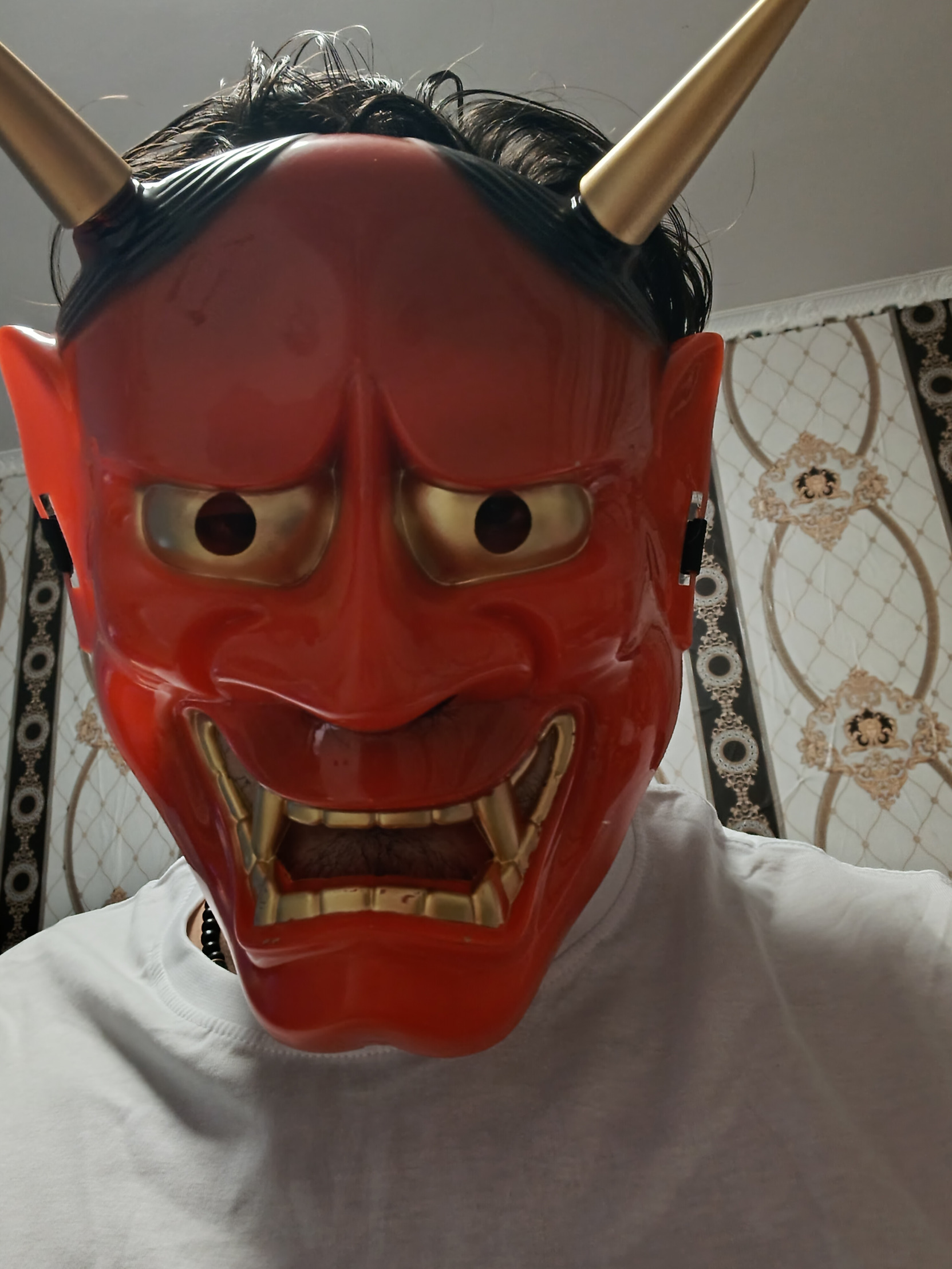 Red oni! Blank Meme Template